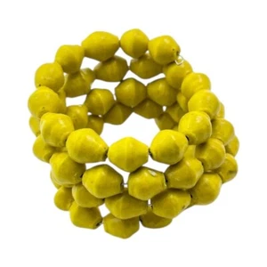 African Handmade Paper Bead Bracelet - Wrap Coil Bracelet - African Jewelry - Picture 1 of 21
