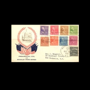 US Stamp Regular Issues Used, VF # 839-47 First Day Cover... - Picture 1 of 1