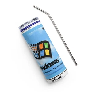 Windows 95 - Microsoft -- Tumbler 20 Oz Coffee Tea Mug BEST GIFT - Picture 1 of 6