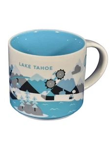STARBUCKS - 2013 Lake Tahoe "You are Here" Coffee Mug Cup Collectible 14oz EUC - Picture 1 of 5