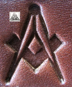 Herramienta de sello de cuero cuadrada masónica de 3/4" 8209 Discontinuada Craftool Co. EE. UU. Mason Masonic 8209 - Imagen 1 de 3