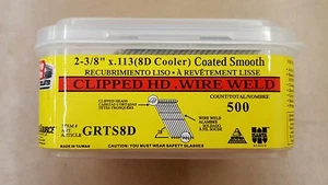 Grip Rite 2-3/8 Zoll x 0,113 8D kühlerbeschichtete glatte Nägel - GRTS8D - 500 STÜCK - Bild 1 von 4