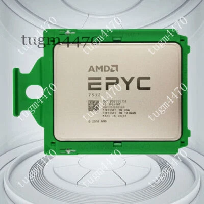 AMD EPYC 7532 Rome CPU processor 32 cores 64 threads 2.4-3.3GHZ SP3 - Image 1 of 3