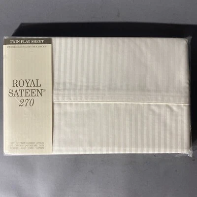 Sábana plana doble Royal Sateen nueva en paquete Foto 1 de 3