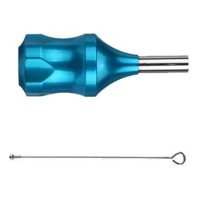 Empuñadura de cartucho de aleación de zinc tatuaje azul claro de 30 mm con émbolo de aguja de 78 mm EE. UU. Foto 1 de 4