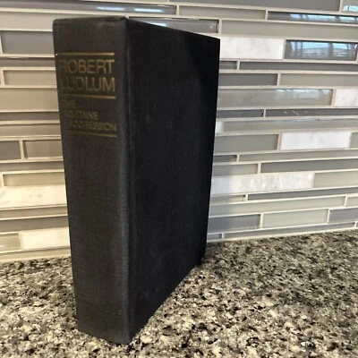 The Aquitaine Progression 📚 Robert Ludlum Signed First Printing 💫1984 HC Foto 1 de 4