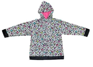 Western Chief Girls' Lined Rain Coats, Cutie Leopard, 2T - Picture 1 of 3