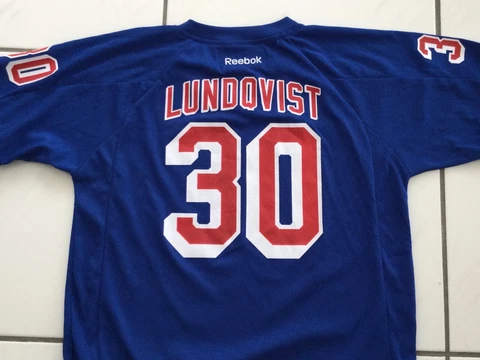 NEW YORK RANGERS Henrik LUNDQVIST #30 Hockey Jersey by Reebok, YOUTH size L / XL Cover