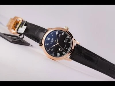New GLASHUTTE Senator Perpetual Calendar Black Dial 18K Rose Gold100-02-25-05-05 - Image 1 of 4