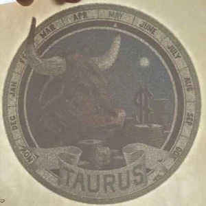 Vintage Heat Transfer Iron On Zodiac Taurus All Star Metz 1976 - Picture 1 of 8