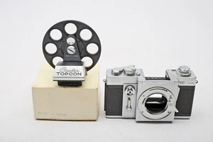 Topcon RE Super 35mm camera body+Dealer Carousel Diopter Prism Finder++VERY RARE - Picture 1 of 11