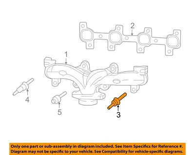 CHRYSLER OEM 02-12 Aspen colector de escape-colector de escape perno 6508220AA Foto 1 de 2