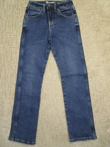 Wrangler Jeans Boys 11 Blue Youth Western Slim Retro Straight 22x27 Dark Wash - Picture 1 of 9