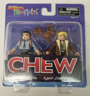 CÓMIC HÉROES: MINIMATES ~ MASTICAR ~ AGENTE TONY CHU Y AGENTE JOHN COLBY ~ 2016 Foto 1 de 4