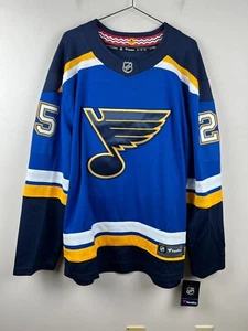 St. Louis Blues Jordan Kyrou #25 Fanatics Breakaway Jersey XL Blue NHL Men’s - Picture 1 of 8
