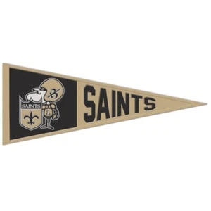 New Orleans Saints NFL Throwback Embroidered Wool 13" X 32" Pennant - Picture 1 of 1