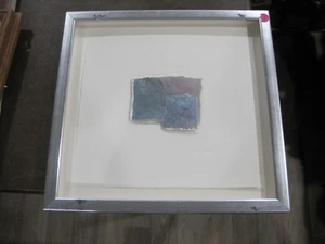 Lin Christopher gerahmte und signierte Papierkunst 14x14" - Bild 1 von 3