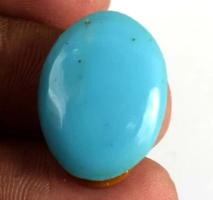 US Seller Natural Arizona Blue Turquoise Oval Gemstone Certified - Picture 1 of 24