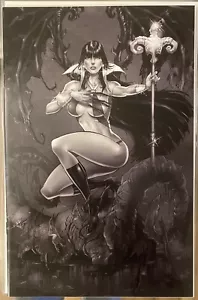 Vampirella (2021) #23 - White 1:7 B&W Virgin Variant - Priest - Dynamite - Picture 1 of 2