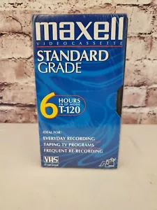 Videocassetta MAXELL grado standard T-120 NUOVA - SIGILLATA - Foto 1 di 4