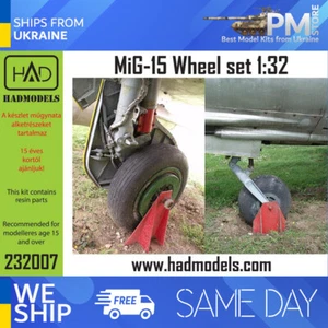 HAD Models 323007 1/32 MiG-15 Resin Wheels Resin Set - Bild 1 von 4