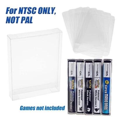 10x Box Protectors For NINTENDO DS Video Games (NTSC ONLY, NOT PAL) Clear Cases - Image 1 of 4