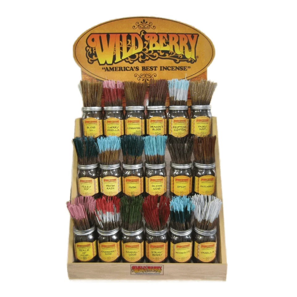 (1) Paquete de 100 palos - Palitos de incienso Wildberry 11" - ¡Mezcla y combina 100+ sabores! Foto 1 de 1