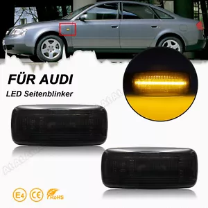 2X Led Seitenblinker passend für AUDI A2 8Z | A3 8L| A4 8D B5| A6 C5 4B| SCHWARZ - Bild 1 von 9