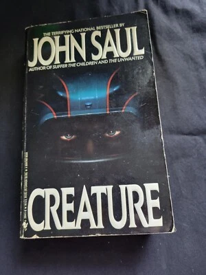 Creature: A Novel by John Saul, Vintage 1990 Paperback Bestseller Collectible - Image 1 of 3