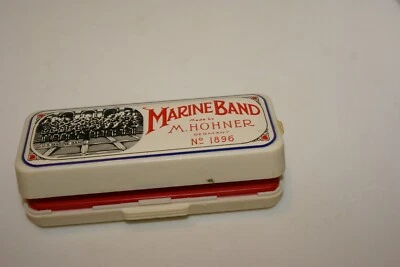 Armónica Banda Marina M. Hohner De Colección con Caja #1896 Llave de G Hecha en Alemania Foto 1 de 4