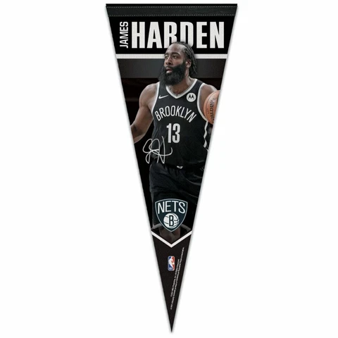 JAMES HARDEN #13 BROOKLYN NETS ROLL UP PREMIUM PENNANT 12"x30" WINCRAFT NEW 👀 Cover