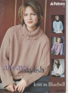 Knitting Pattern booklet Patons 1144 Ladies jumper cardi vest polo size 75-90 cm - Picture 1 of 4