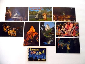 Vintage Lot of 8 Disneyland Postcards And Hi Lites Card Pack - Picture 1 of 10