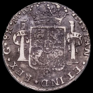 GUERRA DE INDEPENDENCIA 8 Reales Fernando VII, Guadalajara - Moneda realista, 18 - Foto 1 di 4
