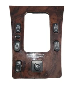 96-02 Mercedes W210 E300 E55 AMG Center Console Shifter Trim Bezel Assembly Wood - Bild 1 von 3