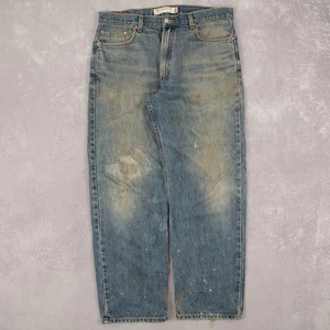 Levi's Vintage 550 Relaxed Fit Mud Wash Jeans W36 L30 Men's Blue Denim - Picture 1 of 8