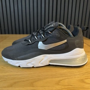 Nike Air Max 270 React - Size 9 UK Mens Trainers - Black, White, Grey - Picture 1 of 8