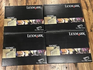 Lexmark 12A7465 Czarny bardzo wydajny toner Przeczytaj opis Nowy/Otwarty - Zdjęcie 1 z 6