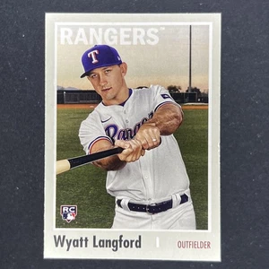2024 Topps Archives Wyatt Langford RC Rookie Card #199 Texas Rangers - Bild 1 von 2