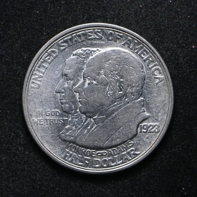 Medio dólar de plata conmemorativo Doctrina Monroe 1923-S (cn15829) Foto 1 de 2