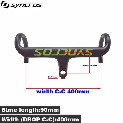  Full Carbon Road Bicycle Internal Routing UD Matt Handlebar 400-440*31.8mm  - Image 1 of 4