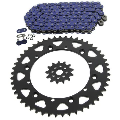 Yamaha YZ125 125 1993 1994 1995 1996 azul junta tórica cadena y piñón 13/49 116L Foto 1 de 4