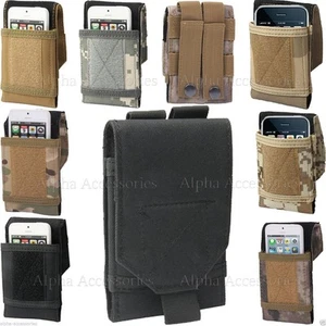 Outdoor Army Camo Universal Belt Loop Hook Case Cover Holster For iPhone 13 Pro - Picture 1 of 6