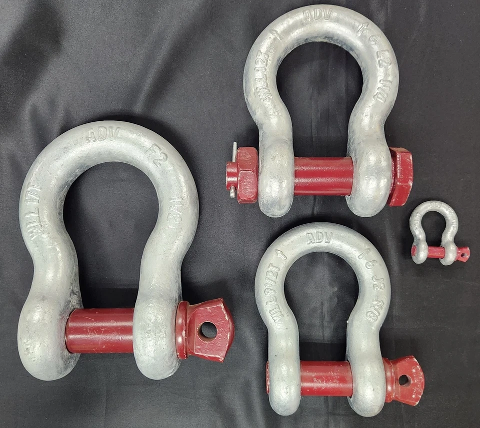 ADVANTAGE RIGGING LIFTING SHACKLE W/SCREW PIN CLEVIS D-RING TOWING CRANE ATTACHMENT