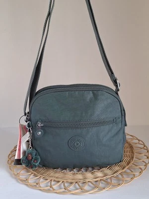 Bandolera Kipling Keefe nueva con etiquetas, tono aloe claro Foto 1 de 4