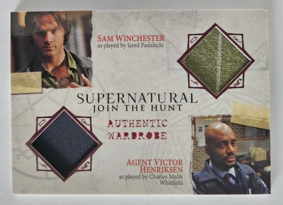 Tarjeta coleccionable Supernatural Seasons 1-3 DM05 doble armario utilería disfraz criptozoico Foto 1 de 3