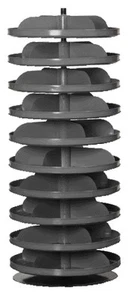 Durham 1110-95, 17" Diameter Rotabin with 10 Shelves, 600lbs Capacity - Picture 1 of 1