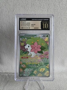 DESTINED RIVALS ILLUSTRATION RARE #185 SHAYMIN CGC PRISTINE 10 (POP 8) - Picture 1 of 5