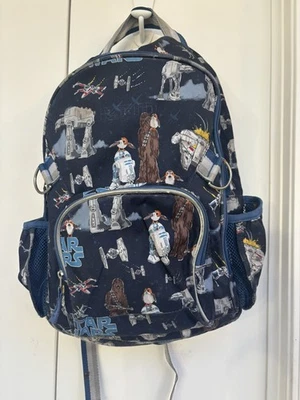 Pottery Barn 儿童星球大战机器人蓝色背包  — 第 1/4 张图片