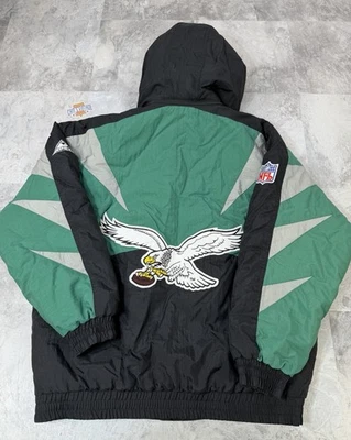 Chaqueta De Colección Años 90 Philadelphia Eagles Apex One Dardos Kelly Verde DEADSTOCK L Foto 1 de 4